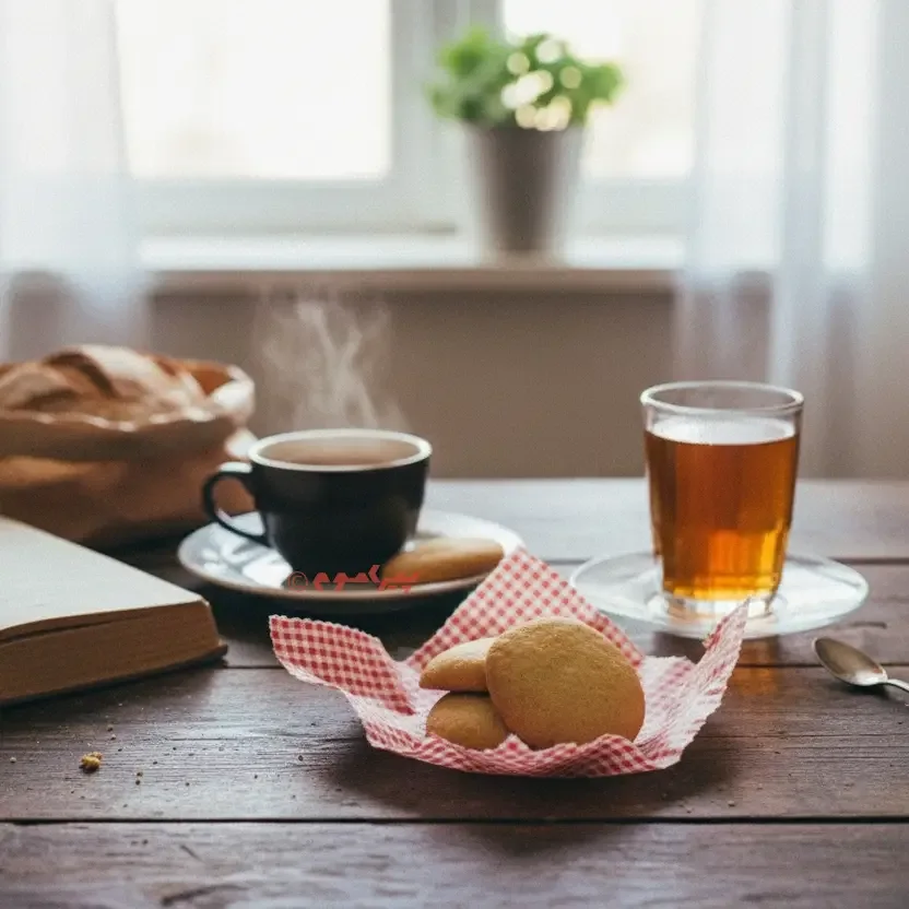 چای و کلوچه با لفاف مومی پیراموم